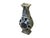 Ceramic Small Distressed Finish Pear Shape Blue White Graphic Porcelain Vase For Sale - Image 7 of 8