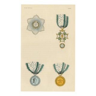 Civil Merit Order Star, 1844, Paper For Sale