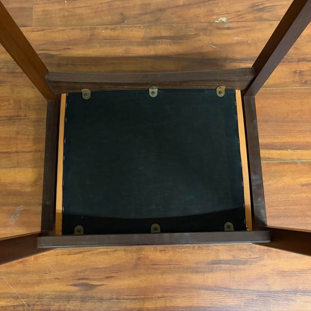 Brown Vintage Mid-Century Stool / Ottoman For Sale - Image 8 of 8