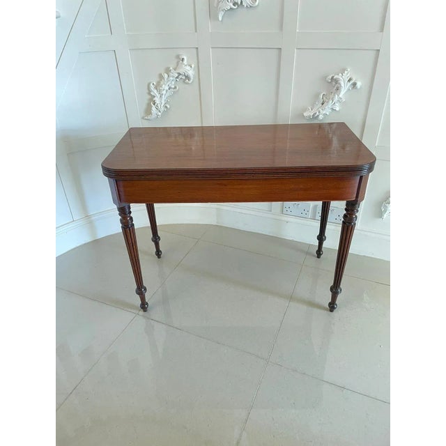 Regency Mahogany Card Table For Sale - Image 12 of 12
