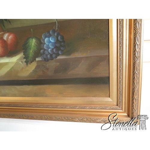 Traditional Gold Framed Oil on Canvas, Floral Arrangement For Sale - Image 3 of 9