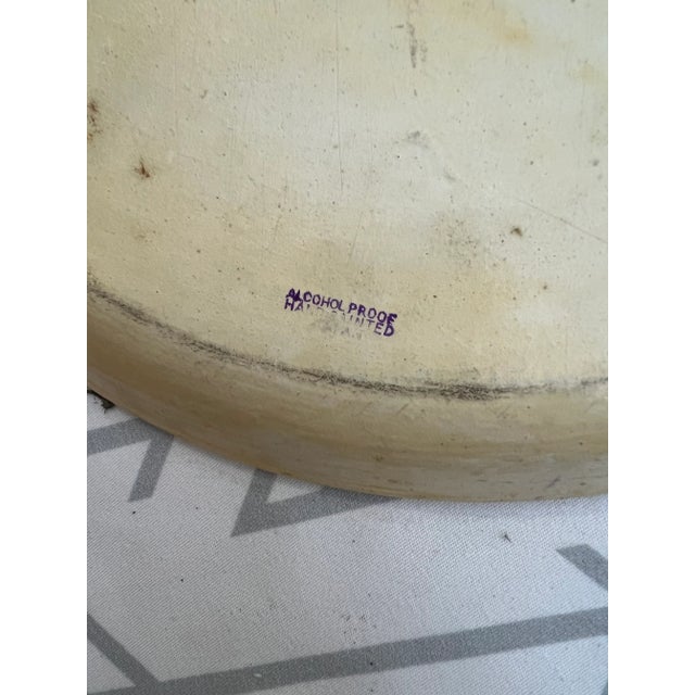 1970s 1970s Handpainted Asian Inspired Plate For Sale - Image 5 of 6