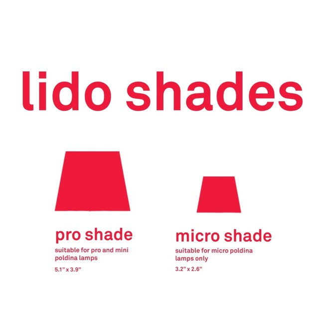 Lido ceramic accessory shade for the Poldina Pro, Poldina Pro Mini, Poldina Wall, Poldina Suspension, Poldina Peg, and...