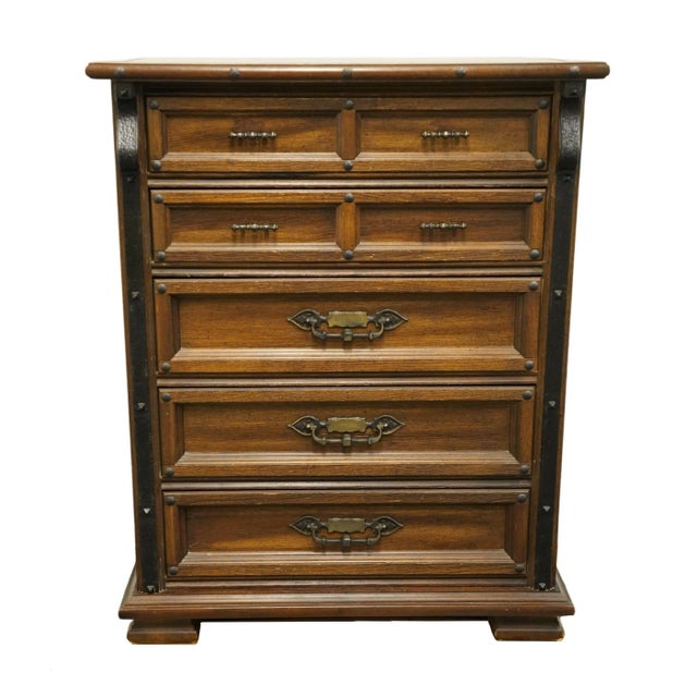 Stanley Furniture Ranchero Collection Rustic Southwestern Oak 36" Chest of Drawers 2955-10 For Sale - Image 13 of 13