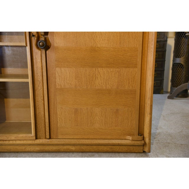 Wood Display Cabinet by Guillerme et Chambron with Ceramic Handles by Danikowski for Votre Maison, 1960s For Sale - Image 7 of 17