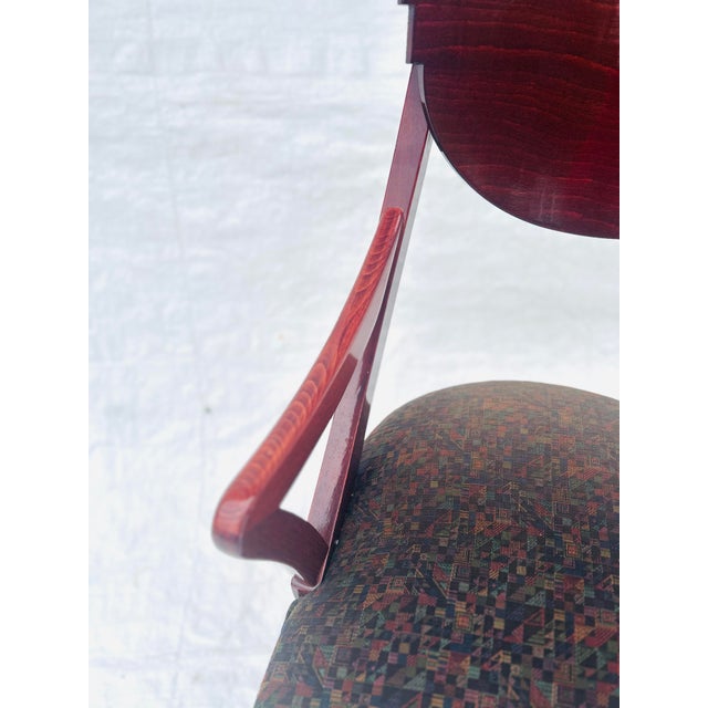 Pietro Costantini Contemporary Hollywood Recency Style Lacquered Wood Italian Attributed to Pietro Costantini Arm Chair For Sale - Image 4 of 10