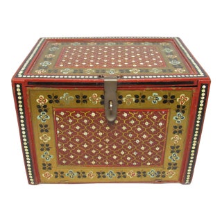Painted Anglo Indian Collectors Box For Sale