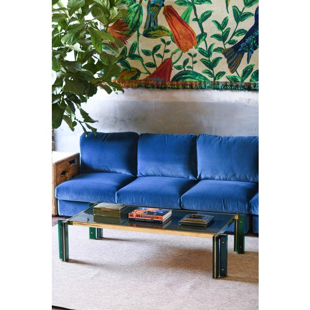 Wood Blue LB Modular Sofa, 2010s For Sale - Image 7 of 10