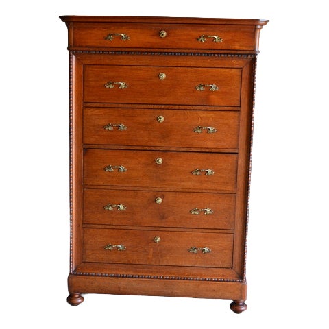 Antique Oak Chiffonier with Secretary, 19th Century For Sale