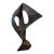 Monumental 27" Mid-Century Brutalist Steel Sculpture by Enrique Miralda For Sale