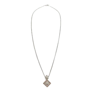 1.28 Ct White & Rose Gold Diamond Pendant