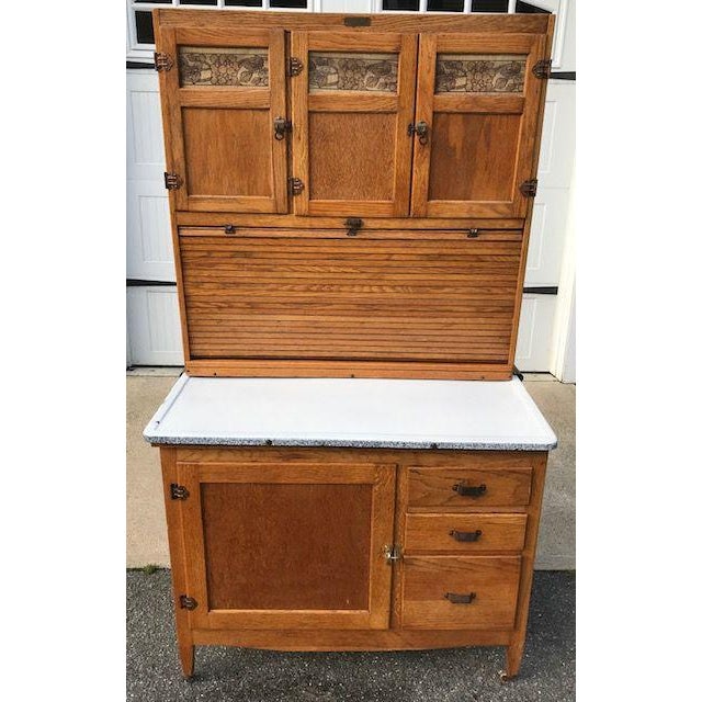 Antique Mcdougall Oak Hoosier Kitchen Chairish