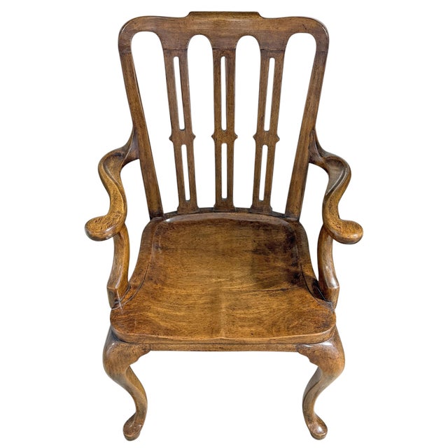 Late 20th Century Pair of George II-Style Hall Armchairs For Sale - Image 5 of 15