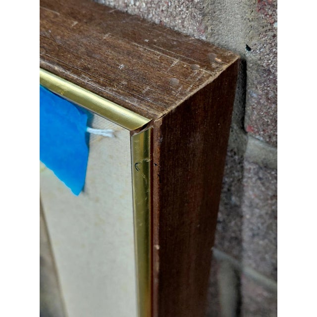 Framed Signed J. Akston "Primordial Chaos" Mixed Media on Board For Sale - Image 10 of 15