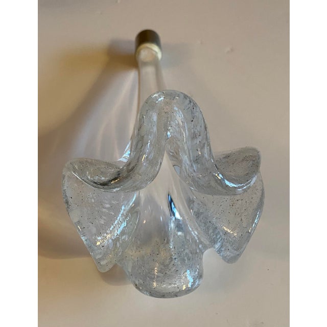 1960s Mid-Century Flush Mounted Sputnik Chandelier With Murano Style Glass Flowers For Sale - Image 5 of 5