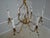 French Vintage French Crystal and Bronze Six-Arm Ceiling Chandelier For Sale - Image 3 of 7
