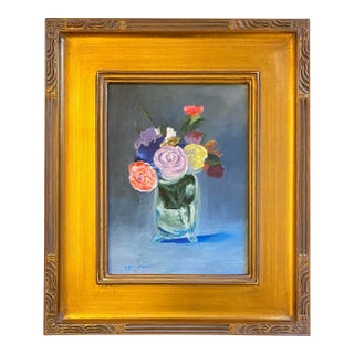 Impressionist Floral Still Life by Satori Gregorakis For Sale