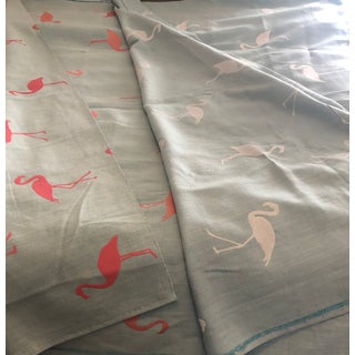 Double Sided Flamingo Fabric Panel For Sale