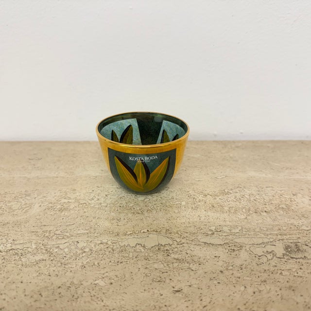 Glass Mini Sculpture Bowl by Ulrica Hydman Vallien for Kosta Boda, 1980s For Sale - Image 7 of 15