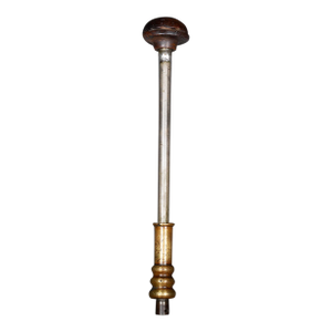 Antique Rosewood and Bronze Push Drill Brace