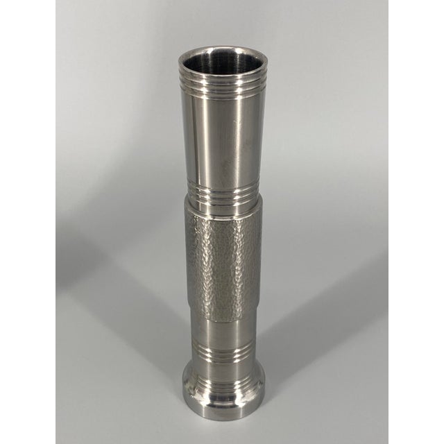 Contemporary Brutalist Vases from BMF - Bayerische Metallwarenfabrik, Germany, 1970s, Set of 2 For Sale - Image 3 of 10
