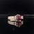 Natural Finely Faceted Quality Diamond Tourmaline Rubellite Ring 4.5 14k Gold 1.38 TCW Women Certified $1,950 910744 This...