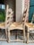 Set 6 Vintage French Ladder Back Dining Chairs Rush Seat Bleached Oak Farmhouse For Sale - Image 10 of 18