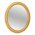 Modern Giltwood Framed Oval Mirror For Sale