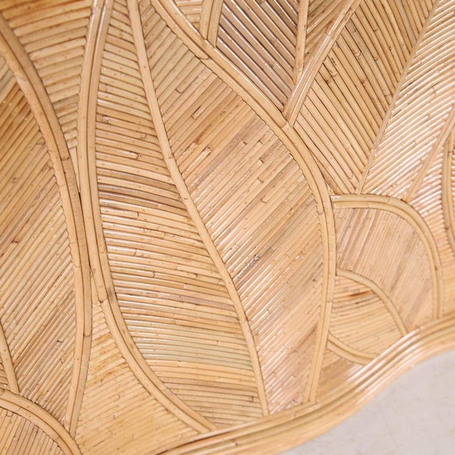 Leaf Rattan Console Table For Sale - Image 9 of 16