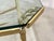 Mid-Century Modern Vintage Brass and Glass Coffee Table, 1980s For Sale - Image 3 of 12