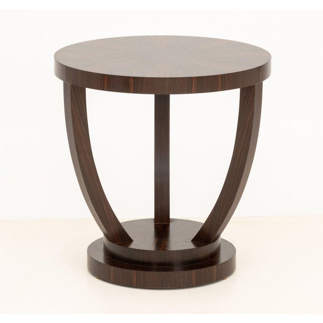 Mid 20th Century Art Deco Style Macassar Side Table For Sale - Image 5 of 6
