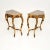 Rococo Vintage French Console Tables in Gilt Wood with Marble Top, 1950, Set of 2 For Sale - Image 3 of 13