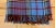 Merino Lambswool Knee Rug / Blanket in a Colorful Blue Plaid Pattern- Made in England For Sale - Image 4 of 11