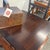Low Square Coffee Table with Brown Lacquer, Horse Hoof Legs, Humpback Stretcher For Sale - Image 12 of 12