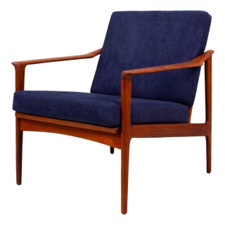 Vintage Teak Lounge Chair by Ib Kofod-Larsen, 1960s For Sale