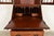 Wood Chippendale Flame Mahogany Drop Front Secretary Desk With Bookcase Hutch by Saginaw Furniture, Circa 1920s For Sale - Image 7 of 18