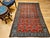 1900 - 1909 Vintage Persian Malayer Area Rug, Hand-Knotted Wool, Geometric Pattern, 4x6, Red & Blue For Sale - Image 5 of 14