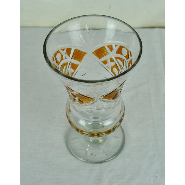 Mid-Century Modern Cut Crystal Vase, 1960s For Sale - Image 3 of 10