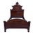Antique Full Size Monumental Victorian Renaissance Revival Walnut Burl Wood Bed For Sale