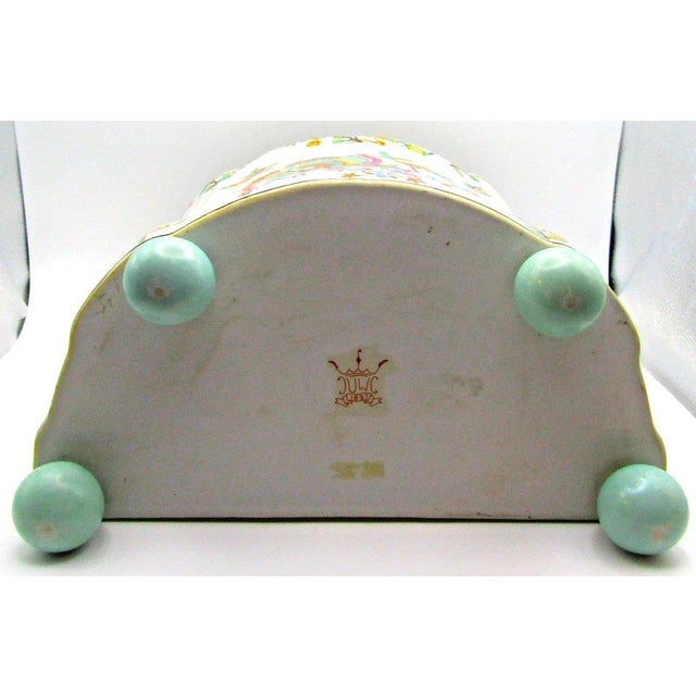 1980s United Wilson Porcelain Factory Classic Chinoiserie Hand-Painted Ceramic Planter For Sale - Image 9 of 16