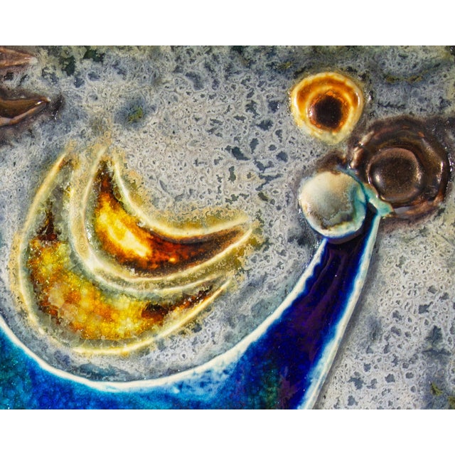 Mid-Century Modern German Ceramic Wall Tile Plaque by Helmut Friedrich Schäffenacker For Sale - Image 3 of 7