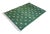 Handmade Cotton Diamond Rug, Green And White 8'x10' For Sale