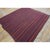 1950s Vintage Multi Dark Strioe Turkish Decorative Kilim Flatweave Square Rug For Sale In New York - Image 6 of 6
