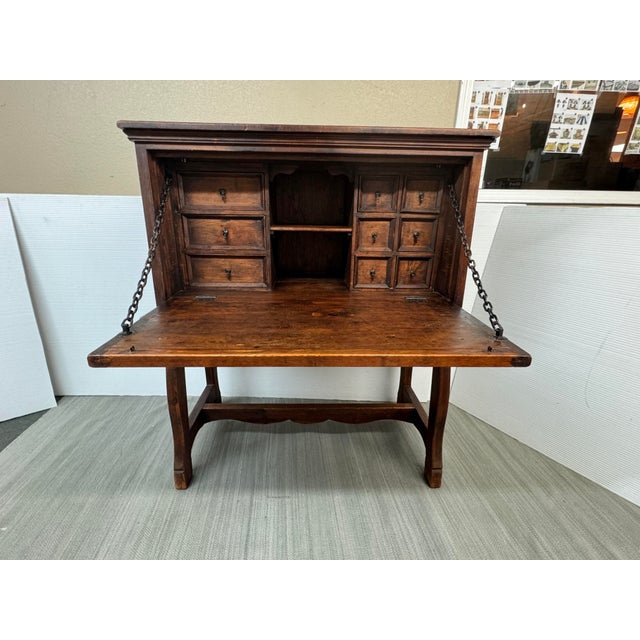 Spanish Bargueño Secretary Desk With Drawers For Sale - Image 4 of 12