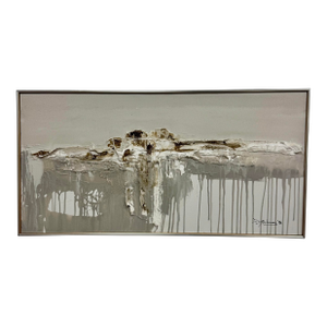 1981 Organic Modernist Mixed Media Abstract Painting