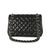 Traditional Black Quilted Lambskin Jumbo Classic Double Flap For Sale - Image 3 of 9