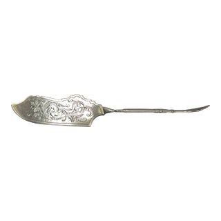 1862-1870s Philadelphia Coin Silver Master Butter Knife by George Sharp For Sale