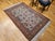 Vintage Persian Isfahan Rug, Hand-Knotted Wool & Silk, Allover Floral Pattern, Ivory & Brick-Red, 4x6 For Sale - Image 4 of 18