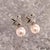 Akoya Pearl Dangle Earrings 14k Gold Certified For Sale - Image 10 of 12