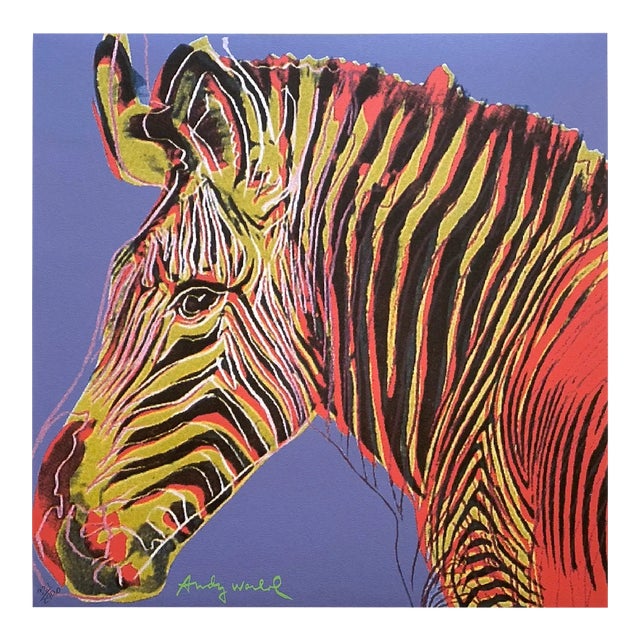 アート・デザイン・音楽 ANDY WARHOL Abstracts Andy Warhol Vintage 1986 Lmtd Edtn Endangered Species Large
